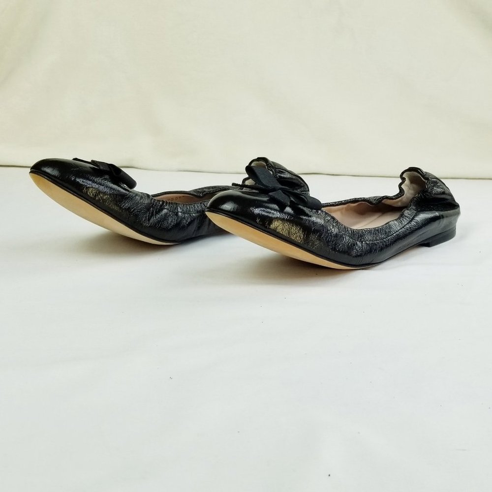🔥 Stuart Weitzman Black Flats with Bow - Picture 9 of 12